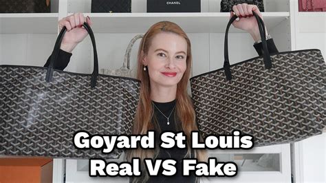 goyard tote bag fake|how to identify a goyard bag.